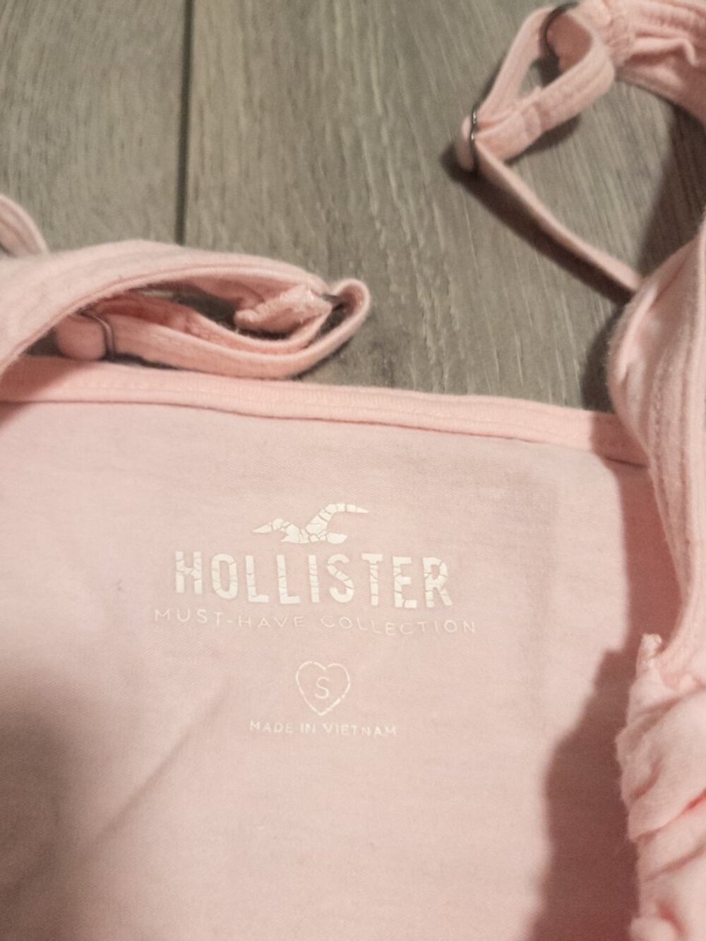 Hollister Pink Slim Fit Logo Tank Top - Picture 7 of 8